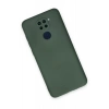 Xiaomi Redmi Note 9 Kılıf Nano içi Kadife Silikon - Koyu Yeşil