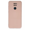 Xiaomi Redmi Note 9 Kılıf Nano içi Kadife Silikon - Pudra