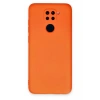 Xiaomi Redmi Note 9 Kılıf Nano içi Kadife Silikon - Turuncu