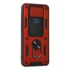 Xiaomi Redmi Note 9 Kılıf Pars Lens Yüzüklü Silikon - Kırmızı