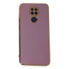 Xiaomi Redmi Note 9 Kılıf Volet Silikon - Mor