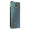 Xiaomi Redmi Note 9 Pro Kılıf Lensli Silikon - Yeşil