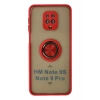 Xiaomi Redmi Note 9 Pro Kılıf Montreal Yüzüklü Silikon Kapak - Kırmızı