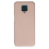 Xiaomi Redmi Note 9 Pro Kılıf Nano içi Kadife Silikon - Pudra