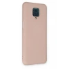 Xiaomi Redmi Note 9 Pro Kılıf Nano içi Kadife Silikon - Pudra