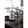 Yazılı Mug Kupa Karıştırıcı Özelliği Ve Paslanmaz Çelik
