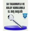Yüksek Basınçlı 3 Fonksiyonlu Duş Başlığı