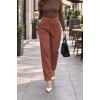 Yüksel Bel Pileli Paçalı Şık Pantolon