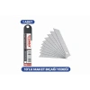 Zimak 18mm Maket Bıçağı Yedeği 0.5mm Karbon Çelik Profesyonel Kesici Uç 10’lu 1 Paket