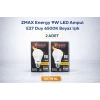ZMAX Energy 9W LED Ampul E27 Duy 6500K Beyaz Işık 720 Lümen 60W Eşdeğer Enerji Tasarruflu 2 Adet
