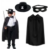 Zorro Pelerini Şapkası ve Maske Seti Çocuk Boy