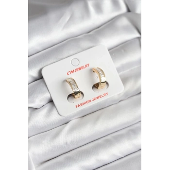 14K Gold Renk Kaplama CM Kadın Küpe