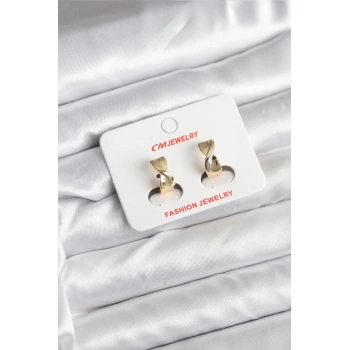 14K Gold Renk Kaplama CM Kadın Küpe