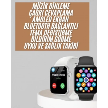 1.83 İnç Akıllı Saat Android ve İOS Uyumlu Çağrı Cevaplayabilen Adımsayar GPS Takibi