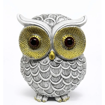 19x16 cm Polyester Baykuş Figürü