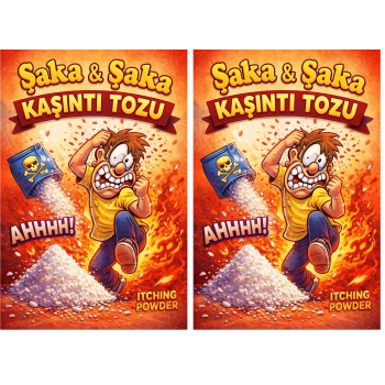 2 Adet Kaşıntı Tozu Şaka Kaşıntı Tozu Eğlence Şaka Amaçlı Toz
