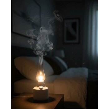 280 ml Retro Tasarım LED Işıklı USB Nemlendirici Aroma Difüzör