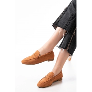 302 Taba Süet Günlük Kadın Babet