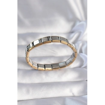 316L Çelik Çift Renk Yazılı Nomination Bileklik