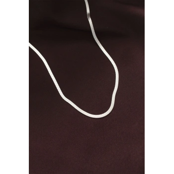 316L Çelik Gümüş Renk 60 cm İtalyan Zincir Kolye