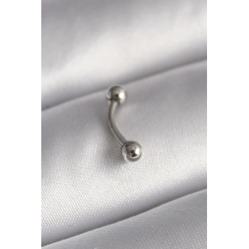 316L Çelik Gümüş Renk Topçuk Model Piercing