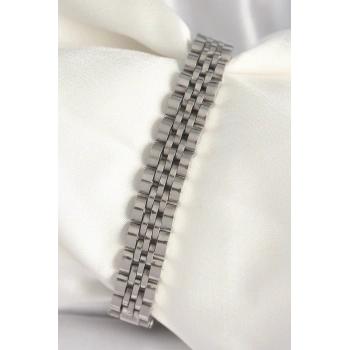 316L Çelik Gümüş Renk Zincir Model Erkek Bileklik