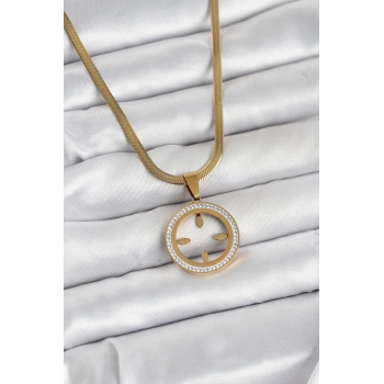 316L Çelik İtalyan Zincir Model Çeyrek Takılabilir Kadın Kolye