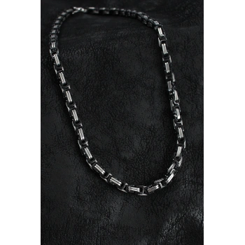 316L Çelik Kral Zincir Model Gümüş Renk Erkek Kolye