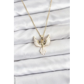 316L Çelik Zincir Gold Renk Anka Kuşu Model Kadın Kolye