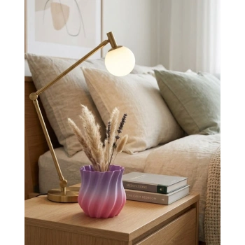 3D KIVRIMLI VAZO PEMBE