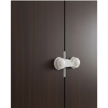 4 Adet Bebek ve Çocuk Koruyucu Dolap Kilidi Vida Gerektirmeyen Güvenlik Seti