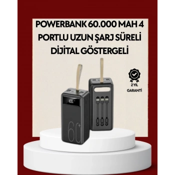4 Çıkışlı Hızlı Şarj Destekli Powerbank