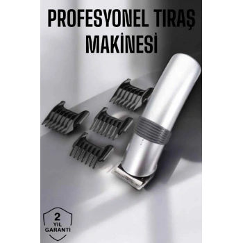 4 Taraklı Taşınabilir Profesyonel Saç ve Sakal Kesme Tıraş Makinesi