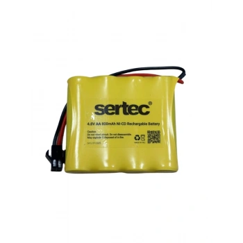 SERTEC 4.8V 4S1P AA 800 MAH KABLO + SİYAH KONNEKTÖRLÜ OYUNCAK PİLİ
