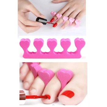 5 Adet Pedikür El Ayak Parmak Ayırıcı Tırnak Boyama Yumuşak Köpük Ayak Sedye