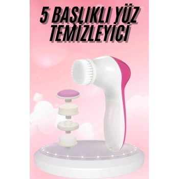 5 Başlıklı Titreşimli Cilt Temizleme Seti Canlandırıcı ve Onarıcı