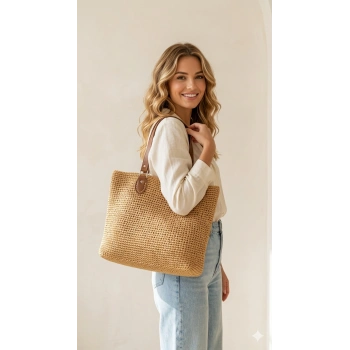 El Emeği Hasır Çanta