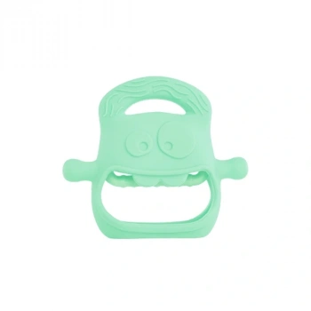 Açık Yeşil Bebek Silikon Diş Kaşıyıcı