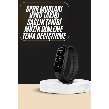 Akıllı Bileklik Android ve İOS Uyumlu Bildirim ve Çağrı Görme Spor Takibi