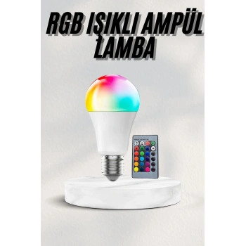 Akıllı RGB Led Ampul Led Uzaktan Kumandalı Renk Değiştiren Ampul