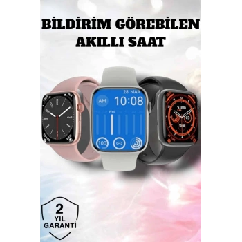 Akıllı Saat Adım Sayar, Kalp Atışı İzleme Dokunmatik Bluetooth Bağlantılı