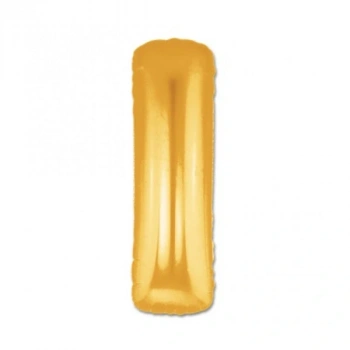 Altın Sarısı Folyo I Harfi Balon 1 Metre