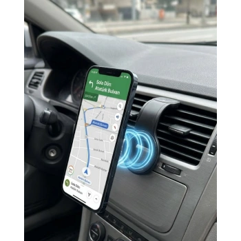 Araç İçi Manyetik Telefon Tutucu Alüminyum Gövdeli Navigasyon Standı