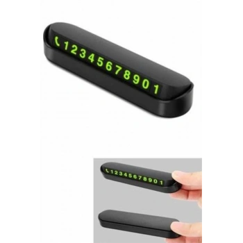 Araç İçi Numaratör Numaralık Oto Cam Kartı Fosforlu Numaratör