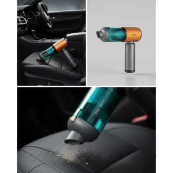 Araç İçin El Tipi Süpürge Güçlü Motor ve Uzun Pil Ömrü