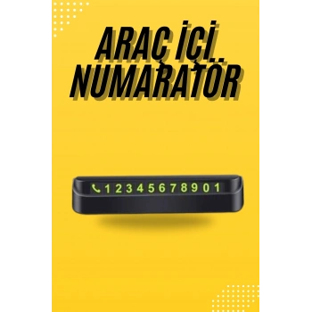 Araç Park Numaratörü Tüm Araçlara Uyumlu Araba Numaralık