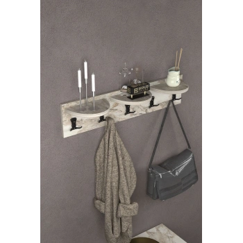 Askılık Duvar Elbise Askılığı Portmanto 80 Cm Efes