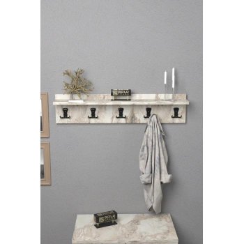 Askılık Duvar Elbise Askılığı Portmanto 80 Cm Efes Düz