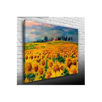 Ayçiçek Tarlası Canvas Tablo (50x70)