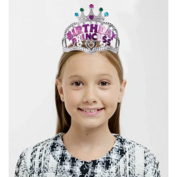 Birthday Princess Yazılı Çocuk Parti Tacı